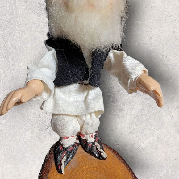 USSR Vintage Handmade Handcraft Old Man Figure Doll Statue Russian Soviet Union - Picture 4 of 9